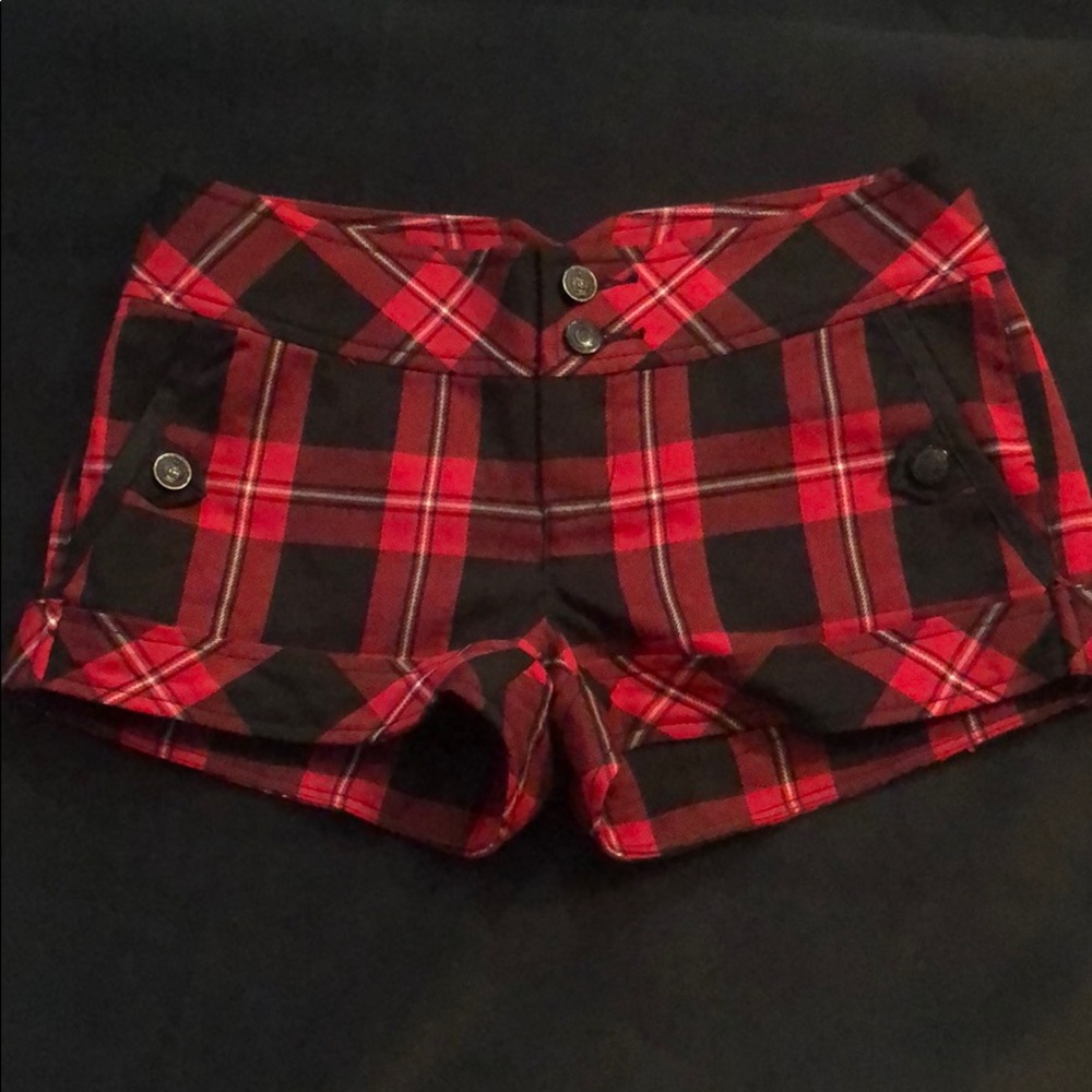 Plaid shorts